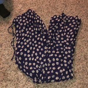 flower flowy pants